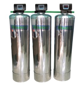 Bộ Lọc PHÈN,VÔI 3 Cột Inox 304 Rửa Lọc Tự Động
