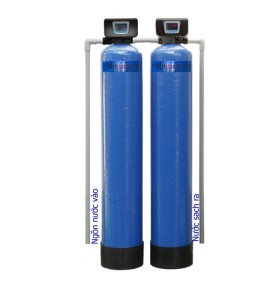Bộ lọc nước  PHÈN 2 cột composite  rửa lọc tự động